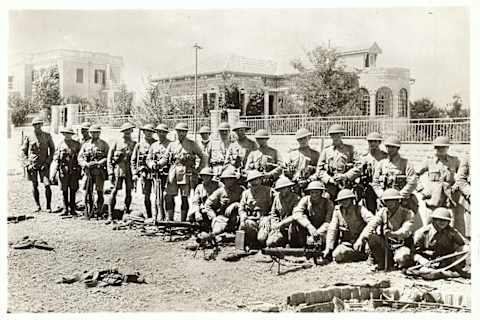 British soldiers in Palestine during World War I.