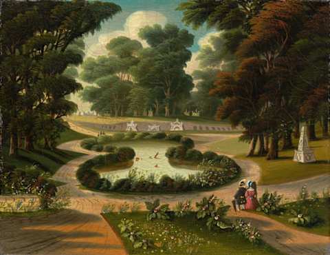 ‘Mount Auburn Cemetery’ by Thomas Chambers, mid-19th century.