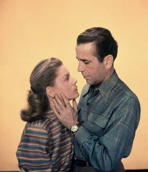 Lauren Bacall and Humphrey Bogart.