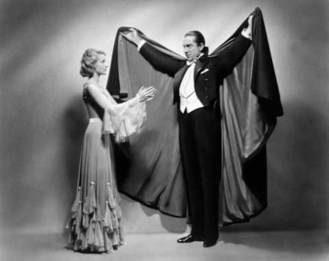 Bela Lugosi in his signature cape.