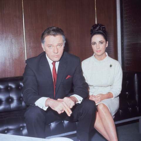 Richard Burton and Elizabeth Taylor.