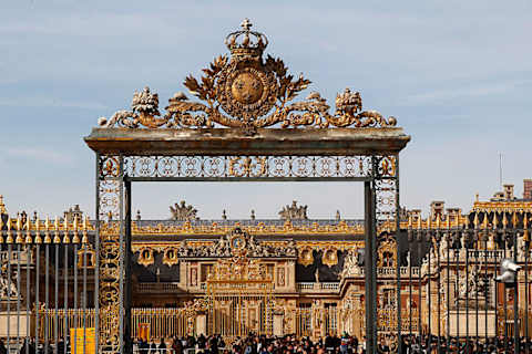 The gate at Chateau De Versailles.