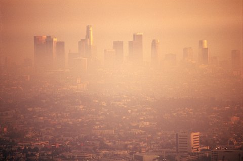 Smog over Los Angeles.