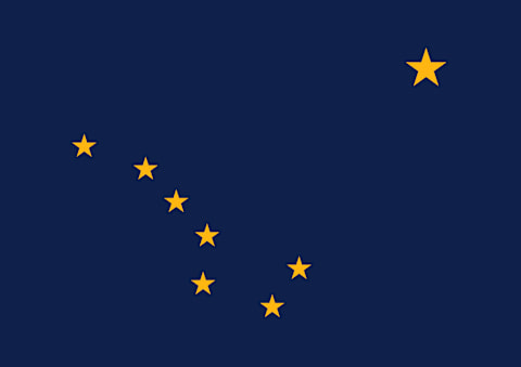 Alaska state flag.