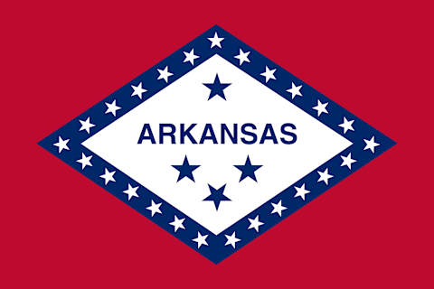 Arkansas state flag. 