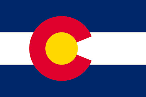 Colorado state flag.