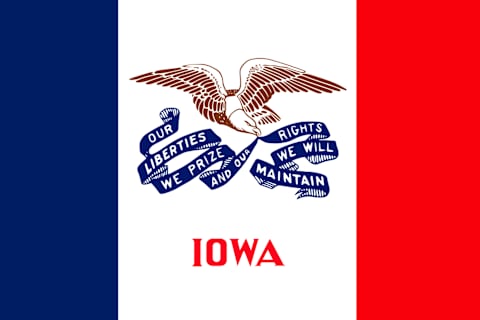 Iowa State Flag.