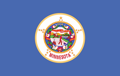 Minnesota state flag. 