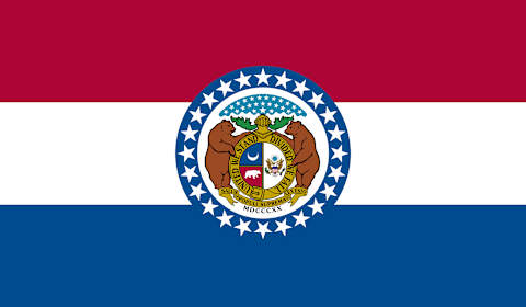 Missouri state flag. 