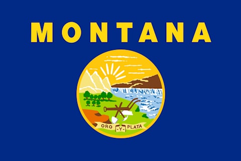 Montana state flag. 