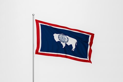 Wyoming state flag.