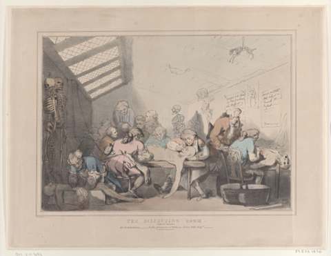 'The Dissecting Room' by T.C. Wilson, circa 1838.