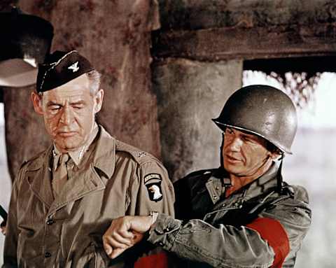 Art imitated life in a way for Bronson, seen here on the set of "The Dirty Dozen." 