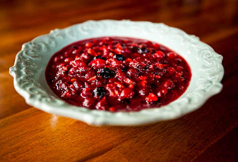 You can bring homemade cranberry sauce, or you can just head to the nearest supermarket and grab a can.