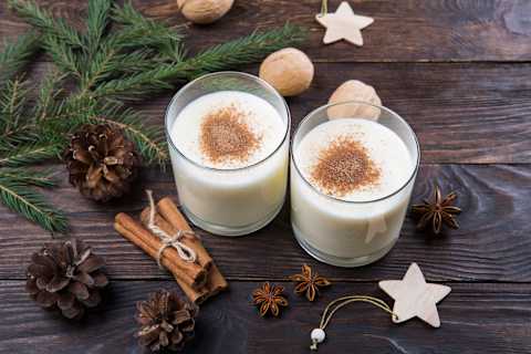 Eggnog may seem strange, but it is delicious. 