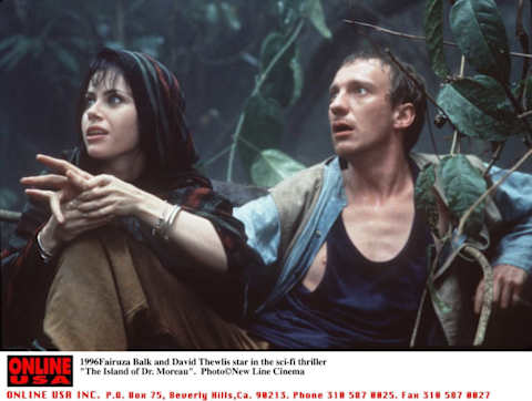 Fairuza Balk and David Thewlis in ‘The Island of Dr. Moreau.’