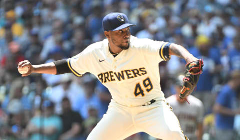 Milwaukee Brewers starting pitcher Julio Teheran