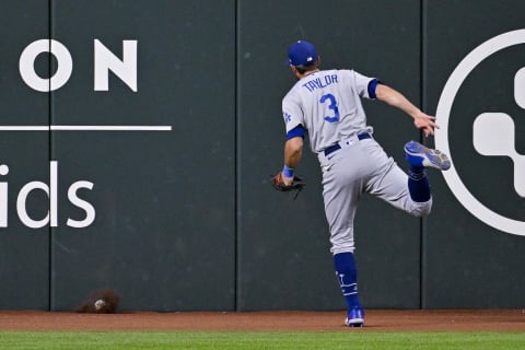 Los Angeles Dodgers left fielder Chris Taylor