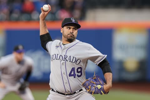 Colorado Rockies starting pitcher Antonio Senzatela