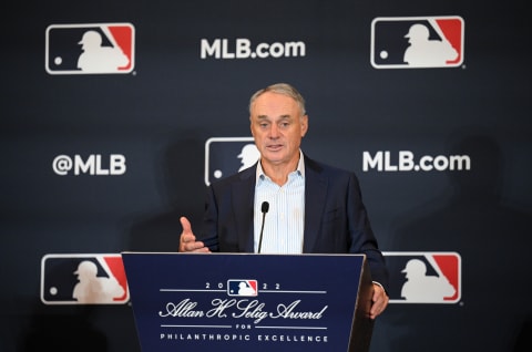 MLB commissioner Rob Manfred is under pressure from small market teams to end arbitration