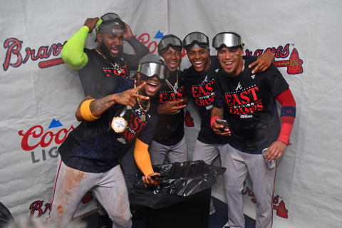 Watching the Atlanta Braves celebrate, it's easy to see that these players love each other. 