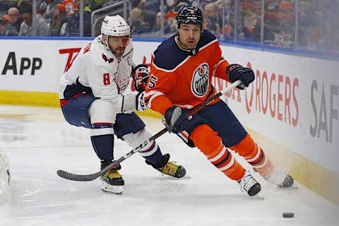 Cody Ceci, Alex Ovechkin, Washington Capitals Mandatory Credit: Perry Nelson-USA TODAY Sports