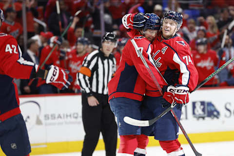 Dylan Strome, Washington Capitals Mandatory Credit: Geoff Burke-Imagn Images