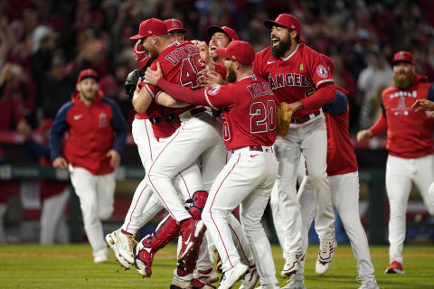 May 10, 2022; Anaheim, California, USA; Los Angeles Angels starting pitcher Reid Detmers (48)