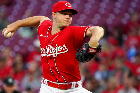 Cincinnati Reds starting pitcher Sonny Gray (54) delivers in the first inning of a baseball game