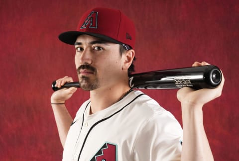 Corbin Carroll during photo day at Salt River Fields at Talking Stick on Feb. 21, 2024 in