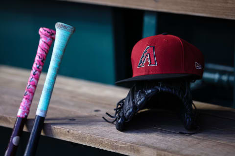 Jun 7, 2023; Washington, District of Columbia, USA; A general view of an Arizona Diamondbacks hat,