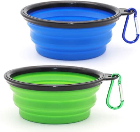 Collapsible Dog Bowls (Set of Two)