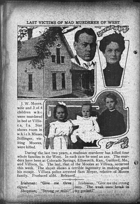 A 1912 article about the Villisca murders.