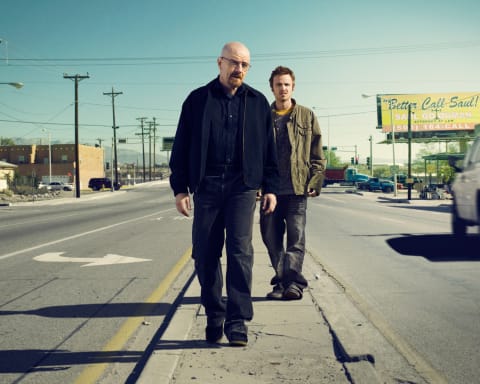 Bryan Cranston and Aaron Paul in 'Breaking Bad.'