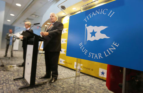 Australian mining tycoon Clive Palmer unveils plans for 'Titanic II.'