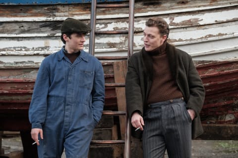 Fionn Whitehead (left) and Jack Bandeira as John ("Jackie") and Kenneth ("Kenny") Bunton.