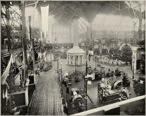 The Edison Electrical Tower at the 1893 World's Columbian Exposition