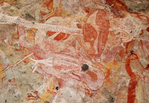 Aboriginal rock art in Arnhem Land, Australia