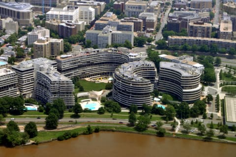 Watergate from above.