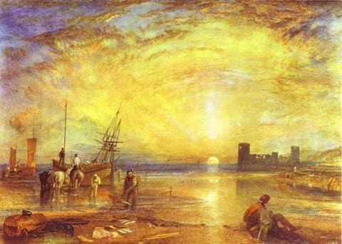 Joseph Mallord William Turner, 'Flint Castle' (1838)