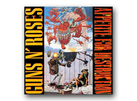 The original 'Appetite for Destruction' artwork.