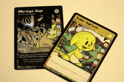 Neopets trading cards.