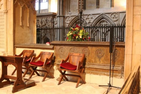 Katherine's tomb in Lincolnshire's Lincoln Cathedral.