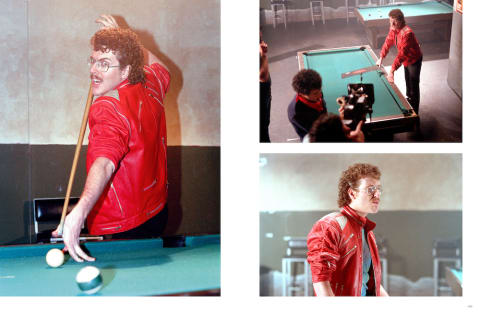 Yankovic while shooting the "Eat It" music video.