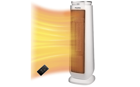 Pelonis 1500-Watt Ceramic Portable Tower Heater with Electric Remote Control