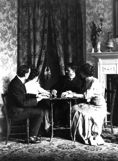 Seances were a popular spiritualist activity in the 1920s and '30s.