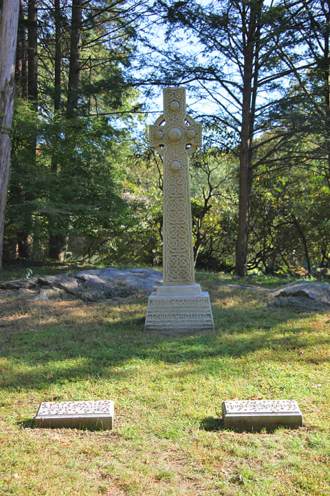 Carnegie's gravesite in New York's Sleepy Hollow Cemetery.