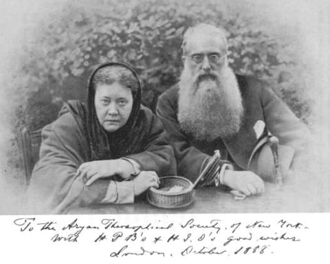 Blavatsky and Olcott in 1888.