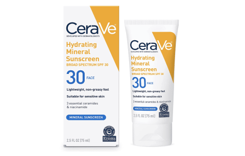 CeraVe 100% Mineral Sunscreen SPF 30