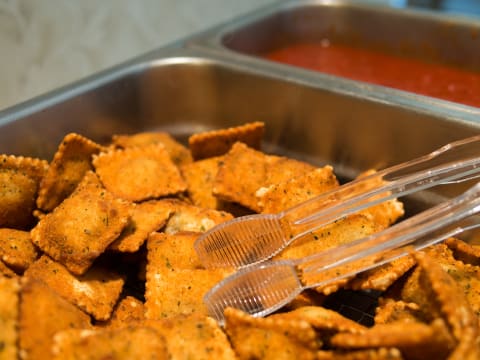 Mmm, toasted ravioli!